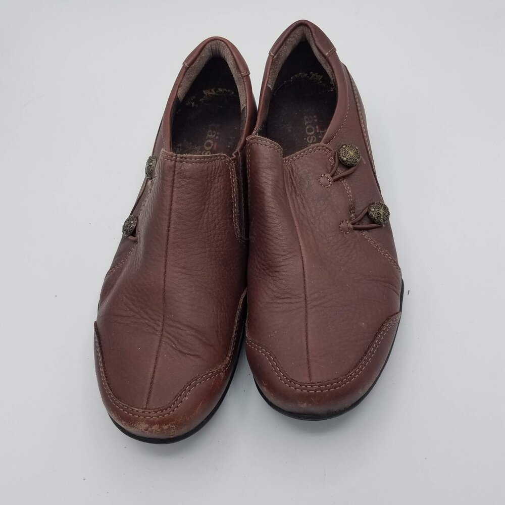 Taos Encore Leather Shoes Brown Womens 7.5 Comfort Arch Support ENC-12750